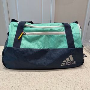 Adidas Squad III Duffel Bag, Green Glow/Deepest Space/White/SunGlow, One Size